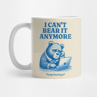 tired bear | funny vintage Mug